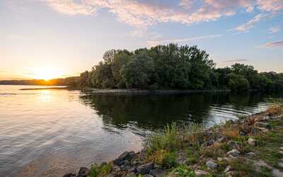 Confluence of the Danube and Morava